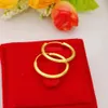 16mm / 26mm Petit Hoop Huggie Boucles d'Oreilles pour Femmes Fille Or Jaune 18K Rempli Mode Simple Style Cadeau