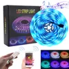 Fast delivery 5M LED Strip Lights RGB Strips Tape Light 150 LEDs SMD5050 Waterproof Bluetooth Controller + 24Key Remote Control