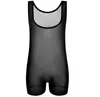 Hommes Perspective Lingerie Mesh Body Sheer Tee Débardeur Gilet Body Shapers Noir Beige M/L/XL