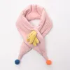 Шарф с милыми животными из мультфильма страуса, осенне-зимний новый стильный теплый плюшевый шейный платок, детские модные меховые шарфы Gift257Y