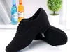 Plus Salsa Canvas 256 Black Professional Latin Men's Size Low Heel Tango Ballroom Dance Shoes 201017 630