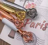 NEW Diamond Crown Ballpoint Pens Classical Color Rosegold Silver Gold Metal Pen with Bling Little Crystal Student Writing Gift SN3381