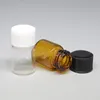 2ml frasco de vidro de vidro com tampa de parafuso preto ou branco, mini tubo de vidro tubular para garrafas de reagente de uso líquido