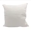 Sublimação em branco livro capa de travesseiro de bolso de cor sólida Diy Polyester linen Sofá Chaves Capas de almofada Decoração de casa 4040cm6627829