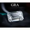 Szjinao Loose Gemstones Moissanite Stone 0.2ct To 10ct Emerald Cut D Color VVS1 Undefined For Jewelry Diamond Ring Gems