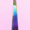 Sobrancelha ferramentas diagonal de aço inoxidável colorido acessórios de composição de titânio meninas beleza guarnição sobrancelhas especializadas