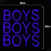 Segno di parola "BOYS" Altri colori possono essere personalizzati Decorazioni per matrimoni decorazione murale luce al neon a led 12V Super Bright