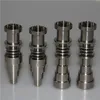 Hand tools 10 14 18mm 6 in 1 Domeless Titanium Nail Gr2 Ti E-Nail for 16mm or 20mm Enail Coil VS Ceramic Nail Quartz Nails