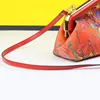 Luxurys designers cross-body väska Nyaste koppling handväska metall hemming marbling canvas nya mode kvinnor handväskor damer singel axel messenger kväll väskor tote