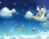 Beibehang Custom Wallpaper Dream Starry Sky onderwater World Kinderkamer Achtergrond Muurschildering Huisdecoratie 3D