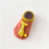 Automne et hiver chaud bébé enfant en bas âge chaussettes stéréo poupée dinosaure lapin épais mignon dessin animé antidérapant chaussettes de sol pour bébés garçons filles M3016