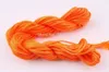 Commercio all'ingrosso 40 rotoli colori assortiti 1mm 1.5mm macramè perline rattail corde di nylon intrecciate corde di filo Kumihimo per gioielli che fanno Q1106