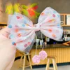 2Pcs/SET Korean Sweet Side Clips Mesh Bows Hair Clip For Kids Girls Boutique Handmade Hairpins Barrettes Headwear Hair Accessories