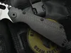 High End Enter Tactical Składany Nóż D2 Kamienny Wash Blade Włókno węglowe + TC4 Stop Titanium Uchwyt Survival Składany Noże EDC