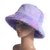 قبعات واسعة الحافة نساء شتاء دلو قبعة ربطة عنق دافئة fmale ليدي جيلرس قبعة القبع