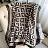 Шарфы 20221 дизайнерский шелковый шарф бизнес женская обертка ретро шаль зима высокое качество Буфанда де лос гомбры