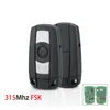 Locksmith Supplies 3 button 315Mhz smart key FSK Keyless-Go for BMW 5 Series X5 X6