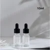 30 sztuk 5 ml-100 ml Puste bursztynowe szklane szklane butelki kroplowe Essential Oil Drop Aromaterapy Płynna Odczynnik Pipeta Refillable Butelka