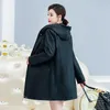 Frauen Mit Kapuze Faux Leder Jacke Damen Gewaschene Leder Trenchcoats Weibliche Lange Oberbekleidung Shearling Dicke Jacke Plus Größe 201030