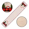 Nieuwe Kerst Tafel Runner Tafelkleed Linnen Tafel Cover Auto Xmas Tree Vlag Tafel Jurk Tafelkleed Eten Mat Xmas Decoraties HH9-3373