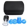 Premium Tobacco Bag Set Plastic Smoking Herb Grinder Storage Jar Metal Tin Silicone Smoking Pipe One Hitter Dugout fast ship