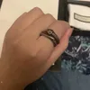 Anel de amantes de joias 2022 anel de cobra moda homens e mulheres anéis com caixa de presente