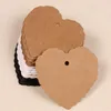 10000Pcs Packaging Label Brown Kraft Paper Tags DIY scallop Heart Star Christmas Label Wedding Gift Decorating Tag GYH