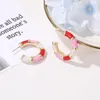 Cerchio Huggie Orecchini di Moda Per Le Donne Ragazze di Colore C Forma di Gioielli Pendientes Mujer Boucle D'oreille Femme 2021 Orecchino1