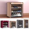 Multi Tiers Dust Proof Portable Steel Stapelbar förvaring Nonwoven Fabric Shoe Stands Organizer Closet Home Holder Shelf Cabinet 207827792