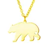 Polar Bear Hanger Ketting Rvs Dierliefhebbers Sieraden Voor Vrouwen Mannen Vriend Geschenken