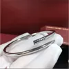 Love Nail Bransolety Charm Bangle For Men Women Fashion Stali Stael Projektant Designer