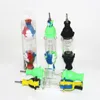 Wasserpfeifen-Glas-Nektar-Set mit 10 mm männlichen und weiblichen Titanspitzen, Keck-Clip, Silikonbehälter-Reclaimer zum Rauchen