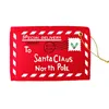 Рождественские украшения, 10 шт., сумка для конфет с надписью Санта-Клаусу, фетровый конверт, украшение для вышивки, украшение для детей, подарки1304I