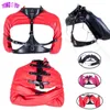 Nxy Sex Adult Toy Pu Leather Straitjacket Top Bdsm Bondage Restraint Harnes Giochi Costume di Halloween Strumenti di gioco di ruolo 1225