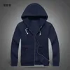 Mens polo jacket small horse Hoodies and Sweatshirts Sweater autumn solid with a hood sport zipper casual Multiple colors Asian size contact 2023 Tidal current