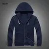 Mens Polo Jacket Pequeno Cavalo Hoodies e Moletons Suéter Outono Sólido com Capuz Esporte Zipper Casual Múltiplas Cores Contato Asiático 2023 Tidal Current 1008ESS