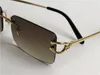 Vendre des lunettes Cadre 18 carats de lunettes de soleil ultra-légères Gold Gold Plated pour hommes Men Business Eyewear Top Quality With Box 36456318747118