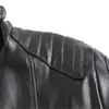 Осенние зимние кожаные куртки для мужчин корова мужская кожа кожа мода тонкий призрак печатает повседневная высокая уличная стиль с длинным рукавом пальто LJ201030