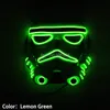 Accessoires de déguisement Masque de lumière LED clignotant populaire Accessoires de déguisement Cosplay Masque lumineux de nuit lumineuse Comic Con fournitures
