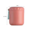 Stainless Steel Insulated Lunch Box Pure Color Portable Porridge Soup Vacuum Cup Heat Preservation Tank Water Cups Hot Sale 11js J2
