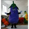 Halloween Aubergine Mascot Costume Top Quality Cartoon Characon Turnits Adults Size Christmas Carnival Birthday Party Outdoor tenue