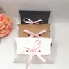 24 teile/los Kraftpapier 12,5*8*2,5 cm Kissen Geschenkbox Hochzeit Gastgeschenke Geschenk Süßigkeitskästen Mit Pin jllvQp