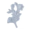 Crystal epoxyhars siliconen mallen witte bloemvormige originaliteit handgemaakte schimmel handwerk maken van levert hoge kwaliteit 5 5ym j2