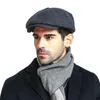 Berretti Inverno Spessa Sboy Cap Uomo Vintage a spina di pesce Donna Casual Stripe Gatsby Cappello piatto Accessori regolabili con visiera1