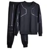 Asali Track Clesuits Men Winter 2020 Trade Cuit Set Solid Men Suits Suits Set Seat Paints Outwear Sportsciet Jacket и SweatPant LJ201125