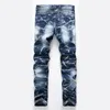 Denim -ontwerper voor herenfiets Moto spijkerbroek stretch rechtdom 2838 40 42 Spring Sutumn Winter Hip Hop Punk Streetwear 201111