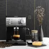 Machine à café expresso domestique et commerciale, machine à vapeur automatique, mousseur à lait, pression 20 bars, café caliente pour la maison