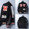 Jaquetas masculinas Letter Jaqueta de regulamento de seta Jaqueta personalizada de beisebol Varsity Jaqueta manga de couro Letterman Jaqueta Personalização de alta qualidade