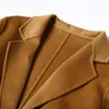 Европейская и американская водяная волна кашемирное пальто женщины с новым средним и длинным зимним шерстяным шерстяным пальто двойное женское пальто женское покрытие LJ201106