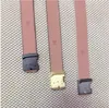 Designer belt high quality designer belts smooth buckle belt Luxury Belt Big Gold Buckle with orange box